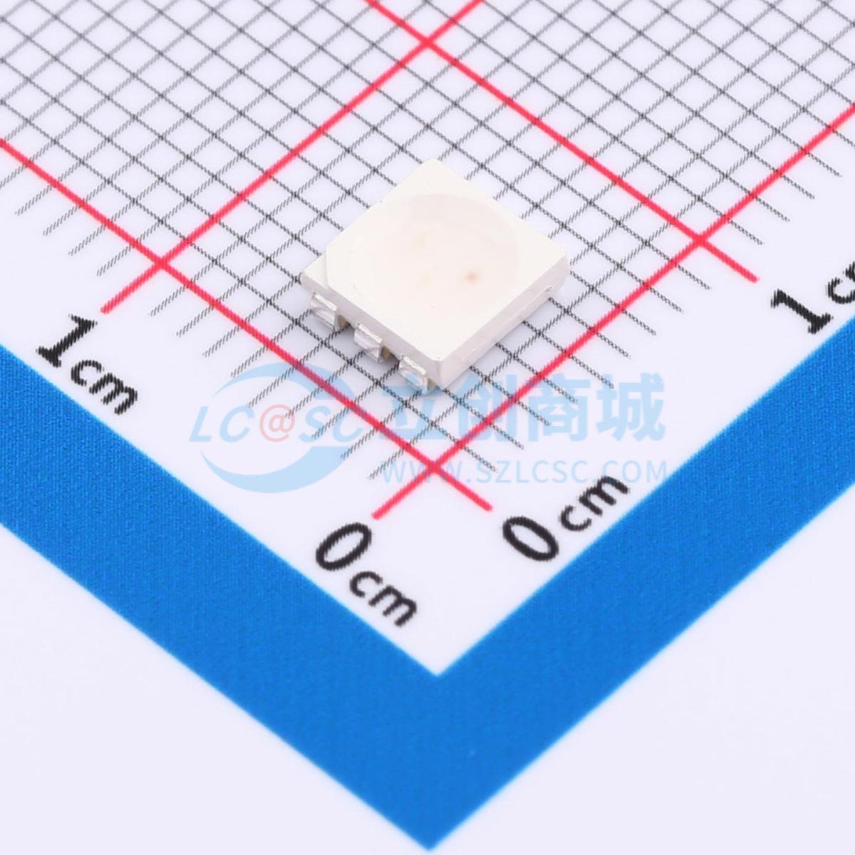 RGB LED A-SC667R6AGHB1W-A01-1T SMD-5P,5x5mm 5050顶发光超高亮