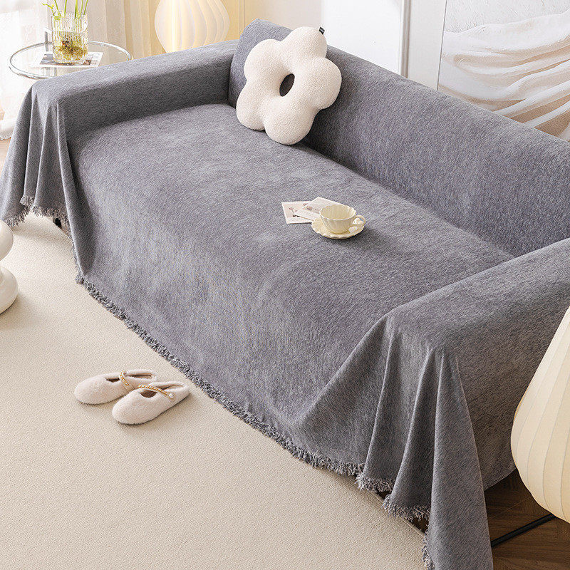 网红纯色四季通用沙发巾雪尼尔全盖万能沙发垫防滑盖毯防猫抓盖布,居家布艺,沙发垫,淘宝优惠券,粉丝福利购,淘宝优惠卷