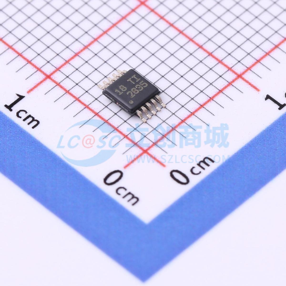 运算放大器 OPA2835IDGS VSSOP-10-0.5mm 原装 电子元器件配单