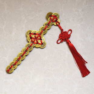 铜器批发仿古大中小号五帝铜钱剑家居吉祥摆件礼品