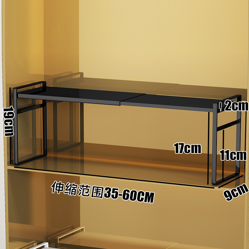 浴室镜柜内挂篮置物架分层架镜子后收纳盒化妆柜下隔板卫生间新款
