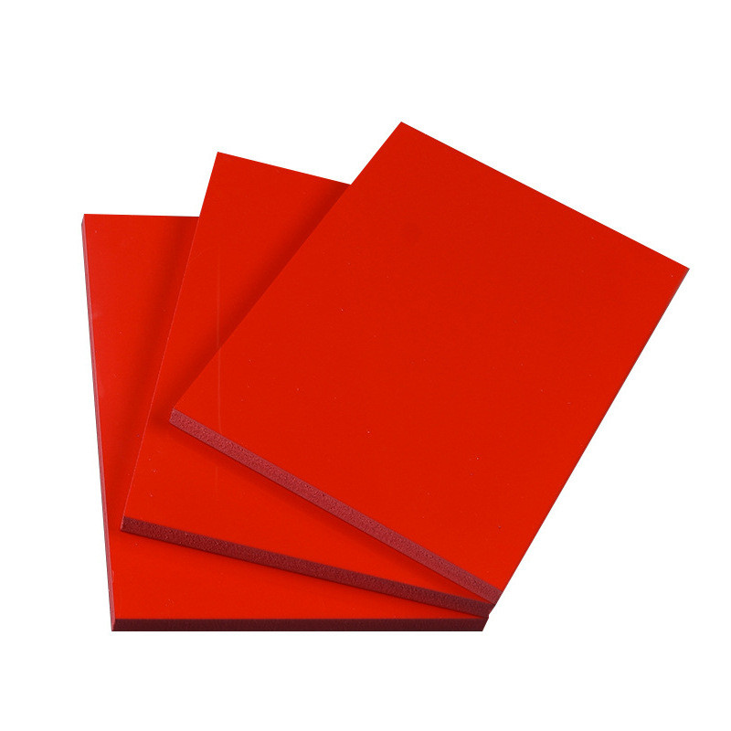 pvc板厂家红黑色彩色发泡板橱柜皮板结用户外广告塑料板雪弗板