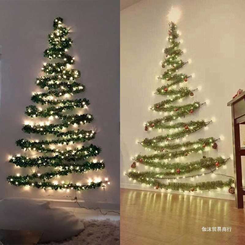 圣诞节DIY墙上圣诞树装饰材料包创意背景场景布置