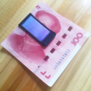 轻薄卡夹 纯钛金属钱夹男短款 简约不锈钢色钱夹子简约创意小钱包