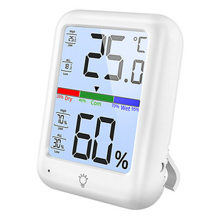三印温湿度计家用室内精准传感器婴儿房壁挂电子温度计湿度检测表