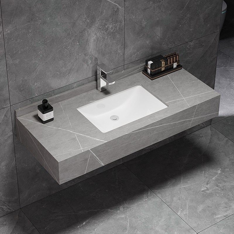 岩板一体浴室柜台面半嵌入式单盆陶瓷柜盆池卫生间洗脸洗手台下盆,家装主材,盆、台一体成型式台盆,淘宝优惠券,粉丝福利购,淘宝优惠卷