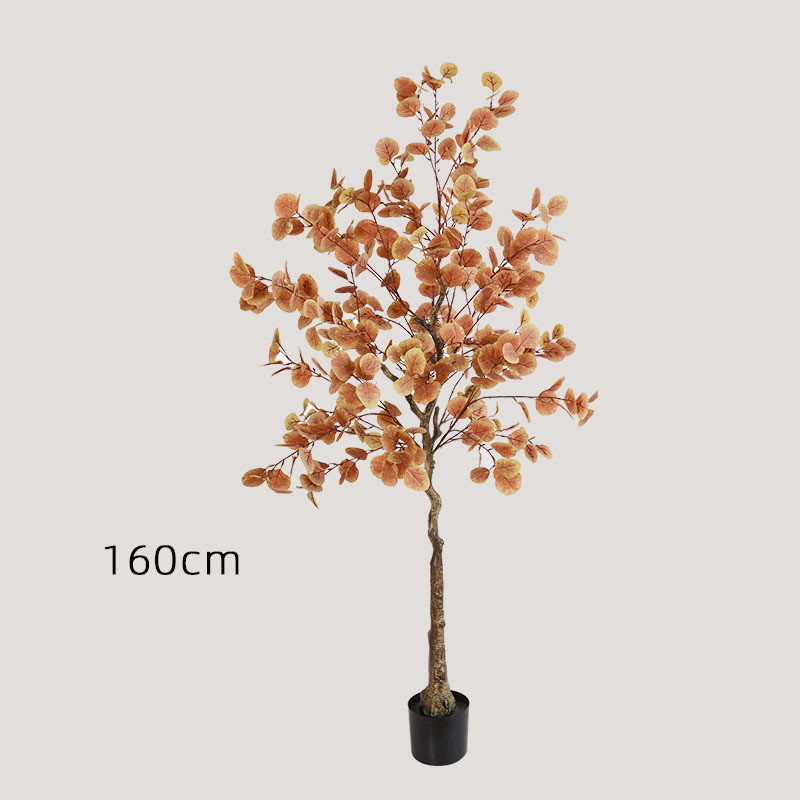 北欧风仿真桉树绿植高级感尤加利盆栽家居落地摆件氛围装饰