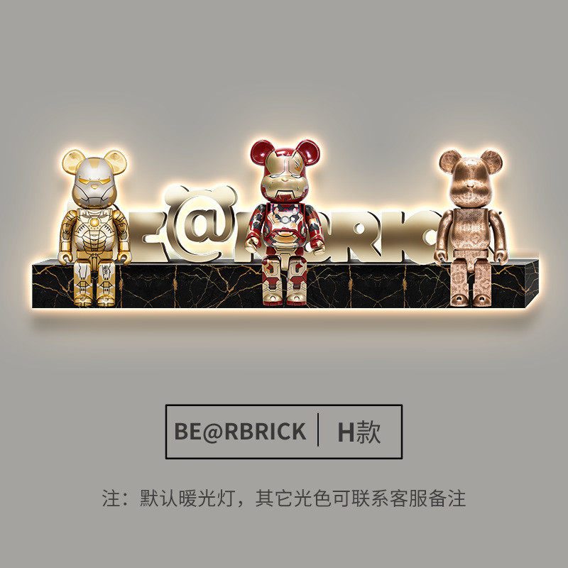 kaws酒吧发光挂画ktv背景墙面装饰画高级感美发店led灯画吧台壁画,家居饰品,现代装饰画,淘宝优惠券,粉丝福利购,淘宝优惠卷