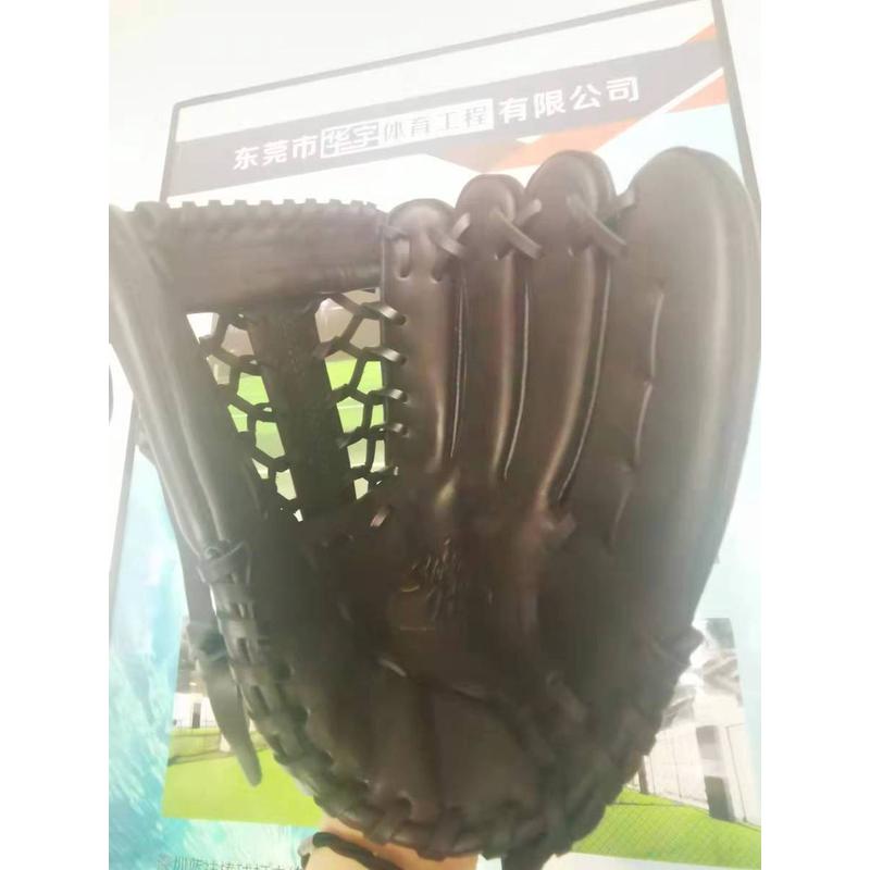 牛皮棒球手套12.5inch背/壘球通用款指棒pu棒球手套