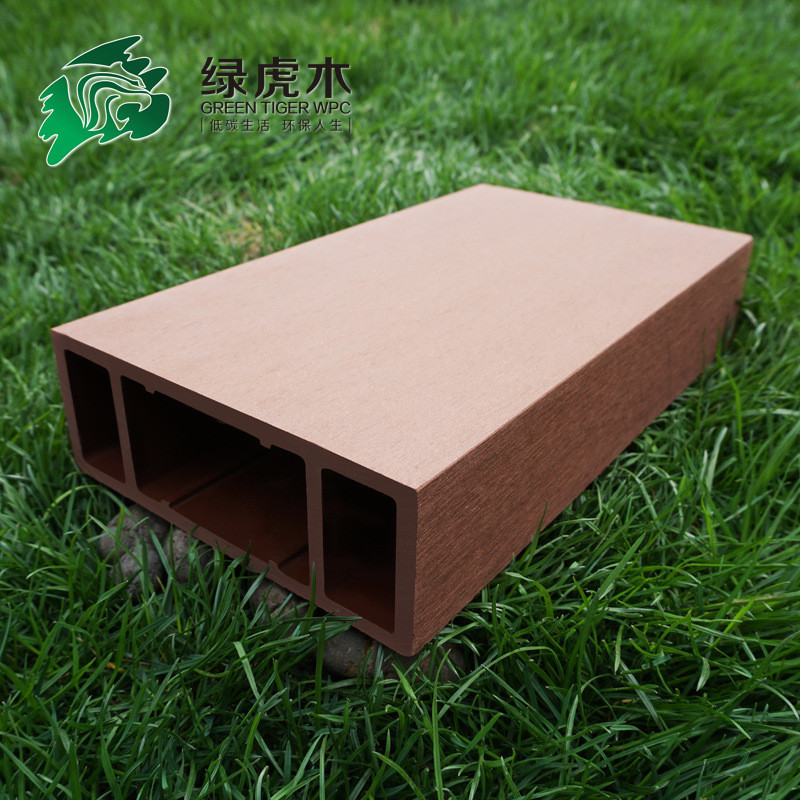 绿虎木160*80木塑塑木复合材料刀架亭子葡萄架柱子生态防腐木