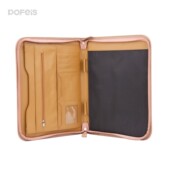 pu皮文件包厂家伸缩手提拉链皮革资料袋印logo位电脑内胆包卡片