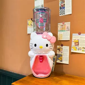 Hellokitty кот питьевой машины мини -маленький милый настольный домашний столик общежитие детские мультфильмы офис Harmers