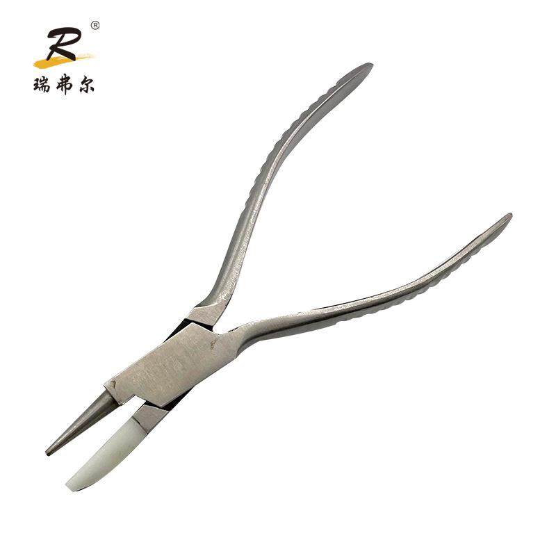 眼镜配件眼镜店配镜用钳子不锈钢钳子修理眼镜腿工具亚光半圆钳子,3C数码配件,USB灯,淘宝优惠券,粉丝福利购,淘宝优惠卷