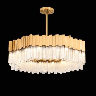 轻奢华后现代水晶吊灯港式 客厅卧室房间圆形简约大气北欧餐厅灯具