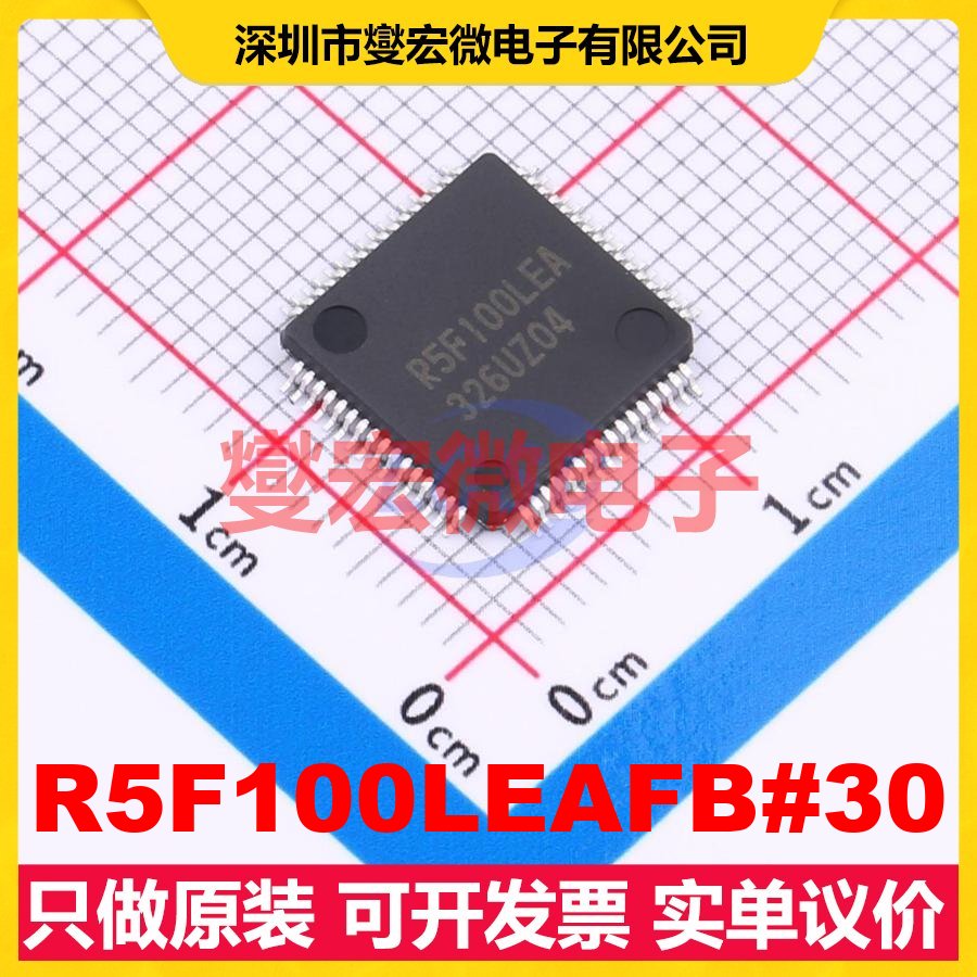 R5F100LEAFB#30 TQFP-64(10x10) MCU/MPU/SOC微处理器控制器