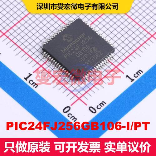 PIC24FJ256GB106-I/PT TQFP-64(10x10) 微控制器 嵌入式 集成芯