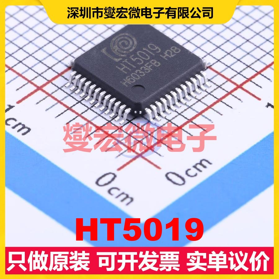 HT5019 LQFP-48(7x7) MCU/MPU/SOC微处理器控制器