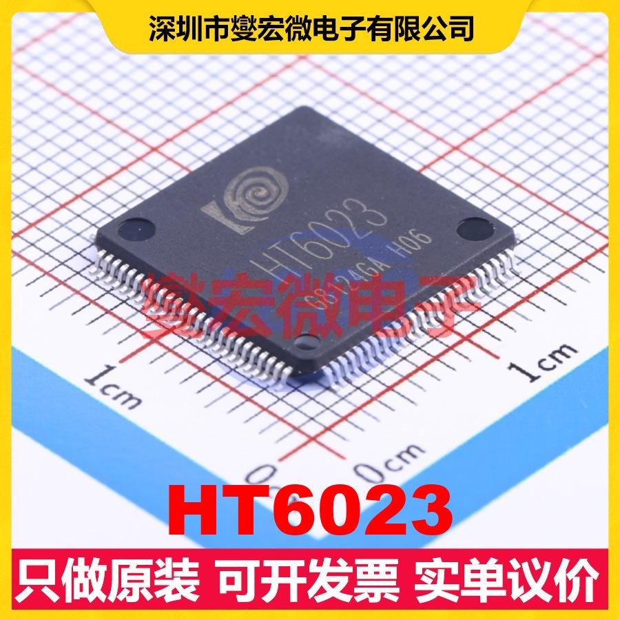 HT6023 LQFP-100(14x14) MCU/MPU/SOC微处理器控制器