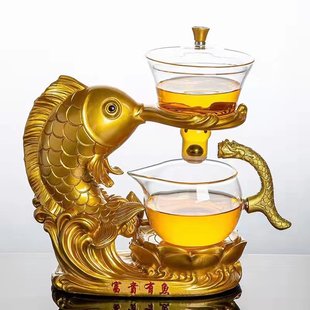 家用玻璃磁吸自动泡茶神器办公室会客厅专用懒人功夫茶具一体套装