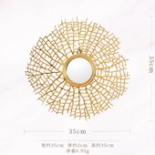 现代中式 入户玄关客厅餐厅背景墙面装 饰铁艺壁饰挂件轻奢墙上挂饰