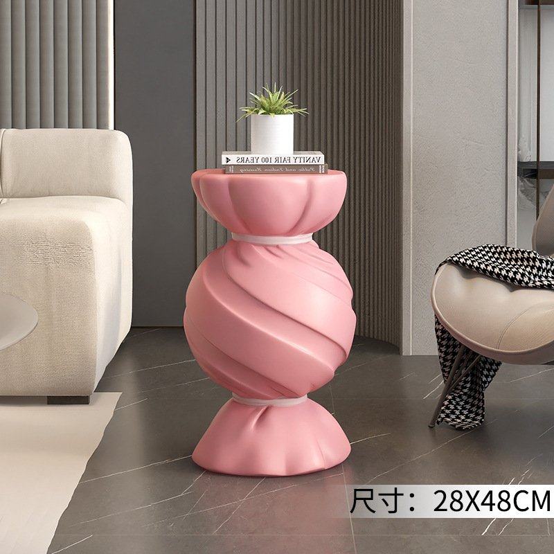 创意糖果茶几沙发边几可爱奶油风客厅落地摆件玻璃托盘家居装饰品,家居饰品,落地摆件,淘宝优惠券,粉丝福利购,淘宝优惠卷