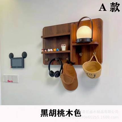 新款电表箱装饰画免打孔电闸盒装饰遮挡置物架挂衣钩装饰画置物架