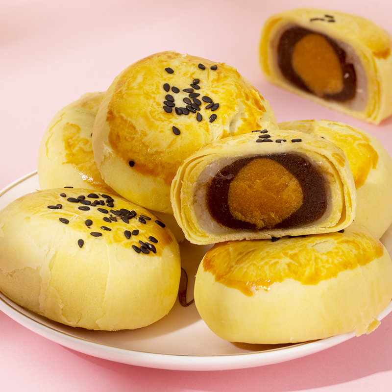 【预售】蛋黄酥面包整箱早餐雪媚娘健康小零食休闲糕点小吃