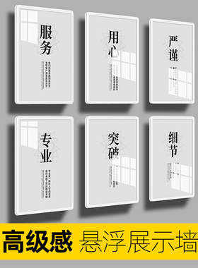 企业文化墙悬浮墙牌公司团队荣誉墙教师简介形象员工风采展示墙贴