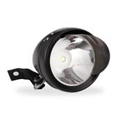 自行车前大灯帽檐复古沙滩自行车高流明远射程金属黑色1LED装 备骑