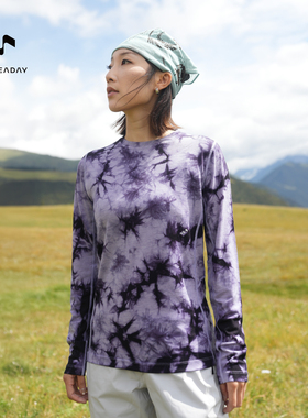 ALLREADAY新奇天 100%美利奴羊毛T恤一日徒步纯羊毛防晒衣upf50+