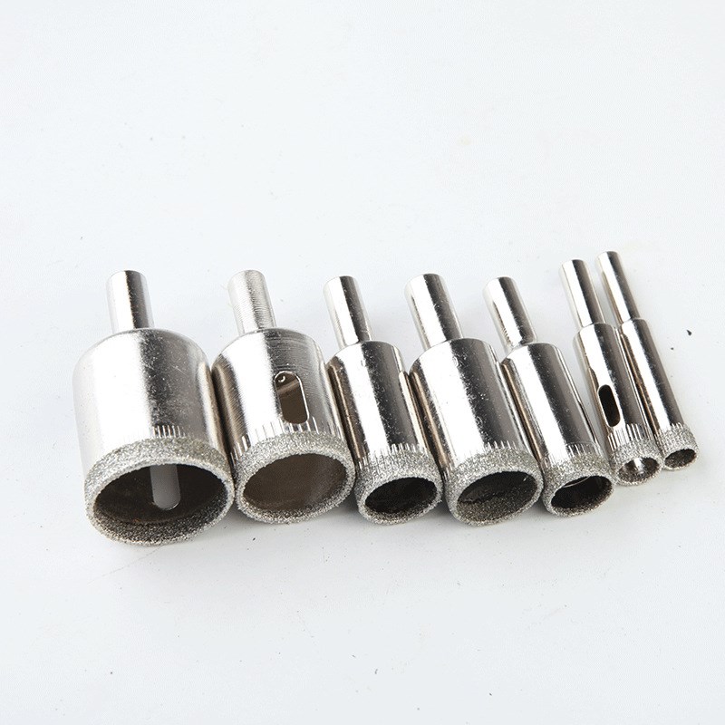 10pc件套大理石开孔器8-45-50mm佛珠修圆打磨器 金刚石玻璃开孔器