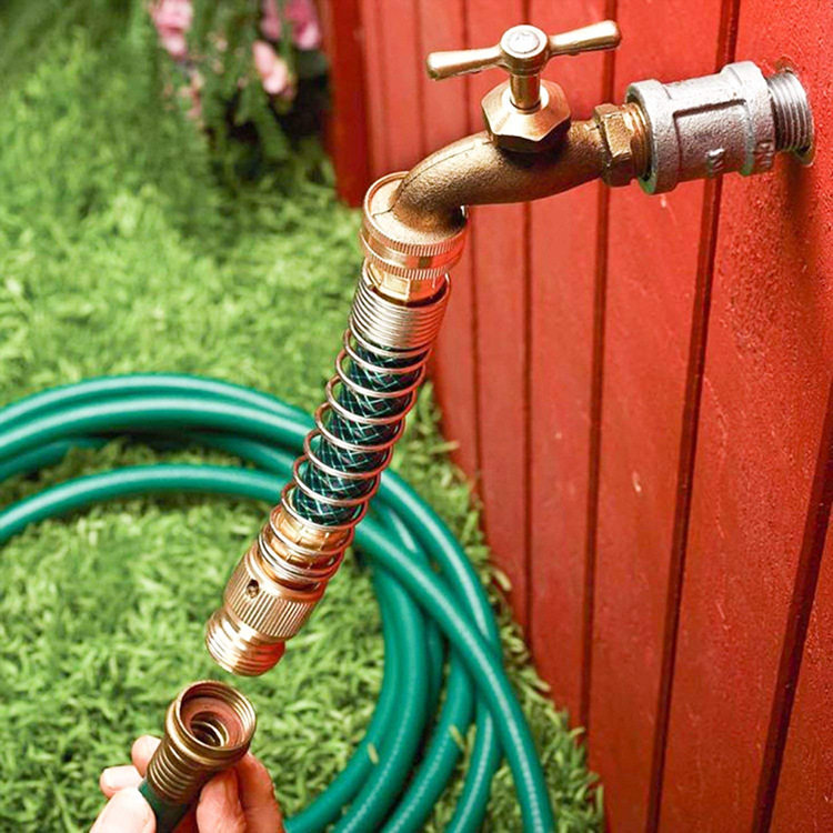弹簧水管延伸器 花园软管防扭结保护器 水龙头水管连接器弹簧软管