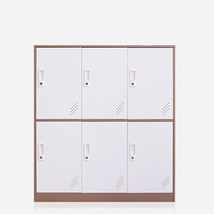 学生储物柜彩色铁皮柜鞋柜幼儿园带锁收纳柜学校收纳钢制书包柜