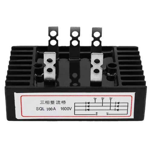QL-100A硅整流全桥大功率1600V二相桥组单相发电机带散热片整流