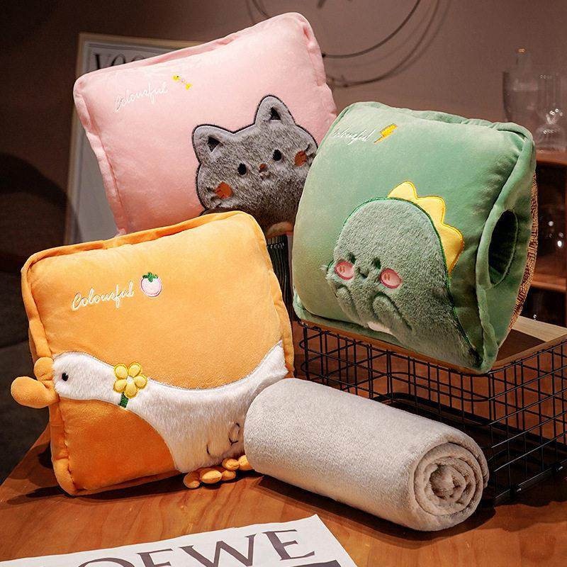 多功能卡通夏季抱枕被子两用枕头被子二合一毯子办公室珊瑚绒午睡,居家布艺,抱枕被,淘宝优惠券,粉丝福利购,淘宝优惠卷