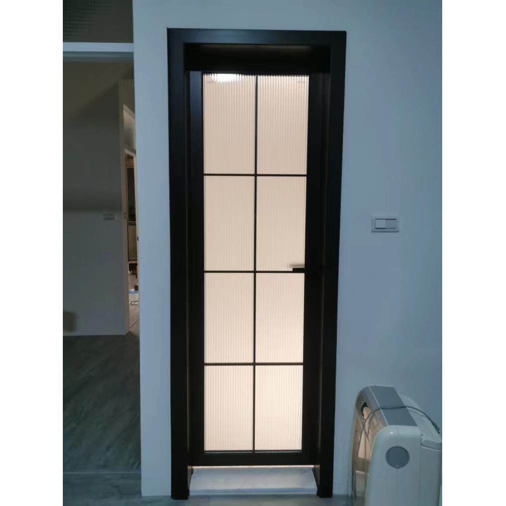 定制60A1.4mm卫生间门家用钛镁铝合金平开门厨房门阳台门厕所玻璃