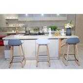 酒吧椅简约吧台凳创意个性 欧时靠背尚吧台椅北欧凳子现代塑料