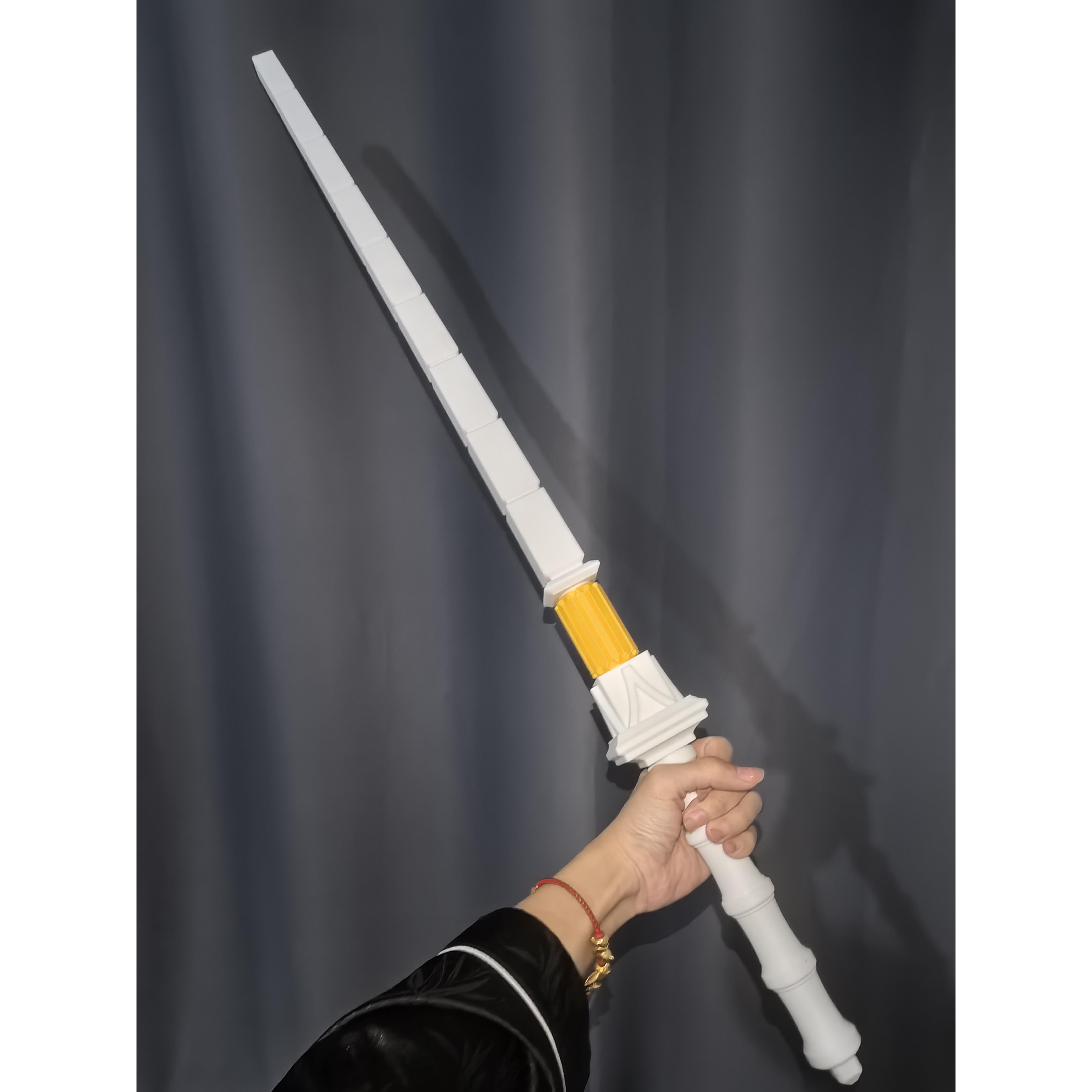 3D打印亢龙锏可转动神探狄仁杰COS古代名剑鞭彷真武器模型非金属