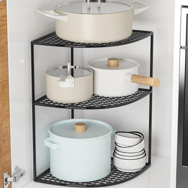 灶台用品桌面架子多功能家用大全多层置物架小分层储物放锅架厨房
