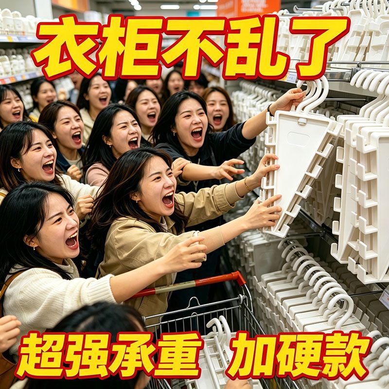 V型可旋转衣柜挂钩省空间收纳