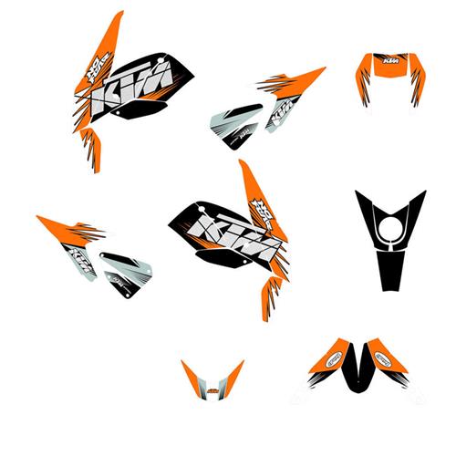 适用KTM DUKE690 790 890机全车贴花贴画贴纸版画水晶膜改装定制