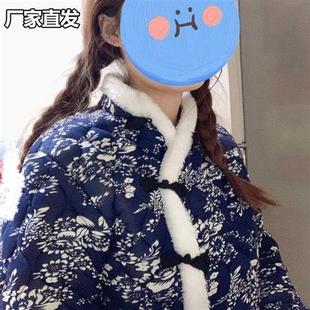 国风东北花棉袄女冬季碎花新款加厚年轻人大学生过年花棉服外套女