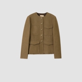 二米专享 贵族绅士风轻熟干练单排扣小香风外套女FW091568