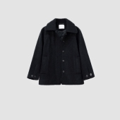 知识分子风 二米专享 重磅羊毛呢高智女生大衣FW081339