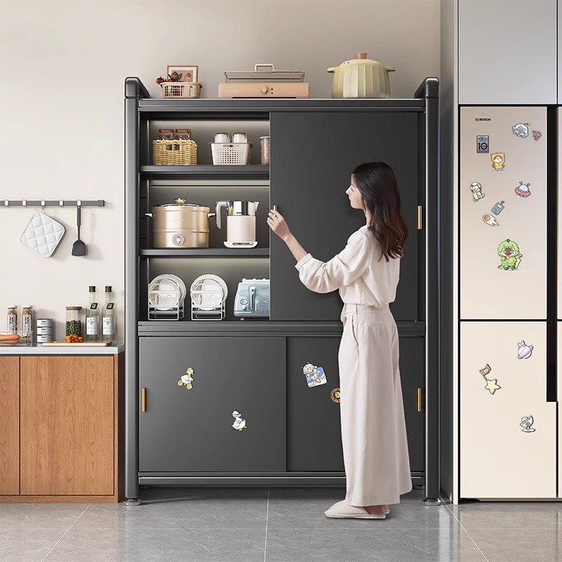 厨房置物架防尘收纳柜