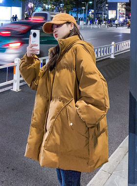 棉服优质精品overs女潮2020年冬季新款韩版宽松加厚棉衣ins面包服