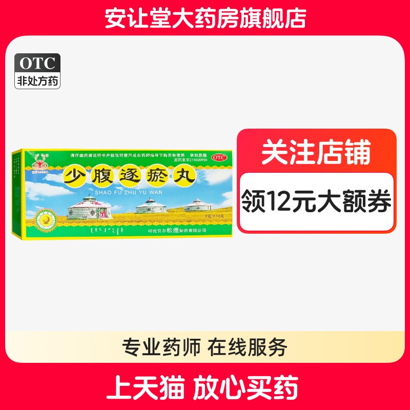 【松鹿】少腹逐瘀丸9g*10丸/盒