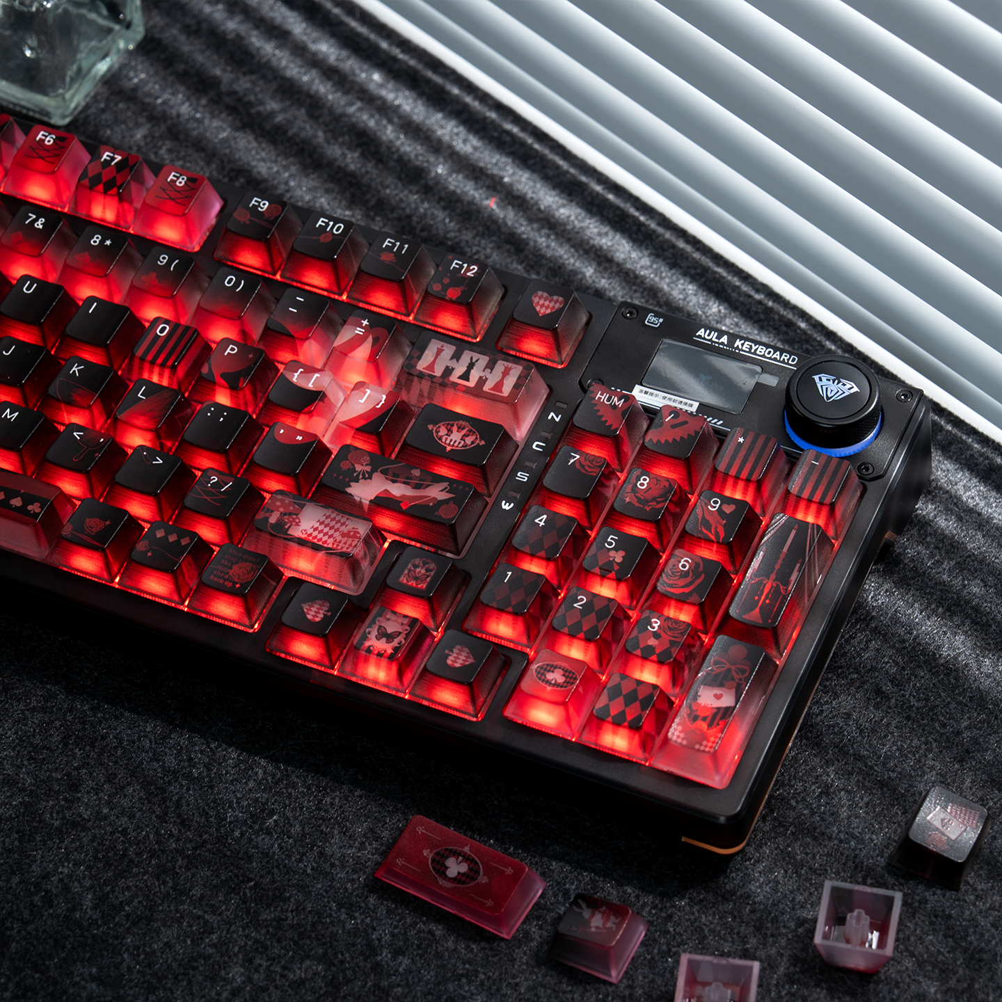 失落爱丽丝主题透光键帽原厂高度适配机械键盘61/68/75/84/87/104