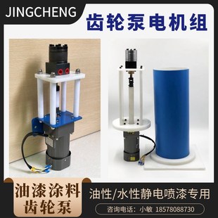 油漆涂料齿轮泵3CC 6CC静y电喷漆齿轮泵水性静电喷漆泵输送齿轮泵