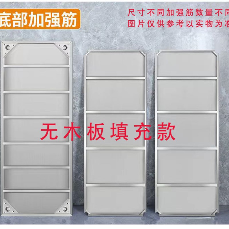 特厚不锈钢工作台定做p厨房货架两层操作台订制炸锅烤箱白钢架子